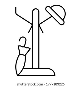 Floor clothes hanger icon vector