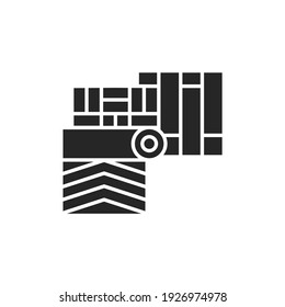 Floor coverings color line icon. Pictogram for web page, mobile app, promo. Editable stroke.