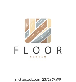 Floor Design Logo, Home Decoration Ceramic Tile Vector Illustration