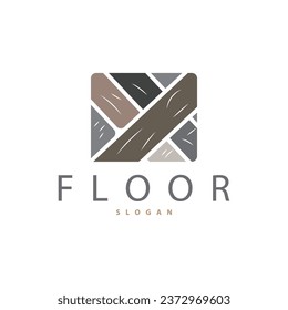 Floor Design Logo, Home Decoration Ceramic Tile Vector Illustration