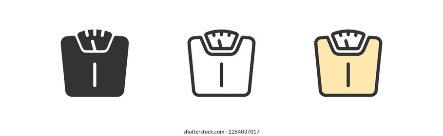 Scale Weight Balance Outline Vector Illustration Royalty Free SVG,  Cliparts, Vectors, and Stock Illustration. Image 76343566.