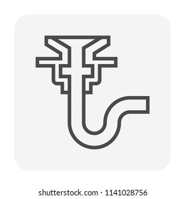 Floor drain icon, 64x64 perfect pixel and editable stroke.