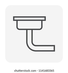 Floor drain icon, 64x64 perfect pixel and editable stroke.