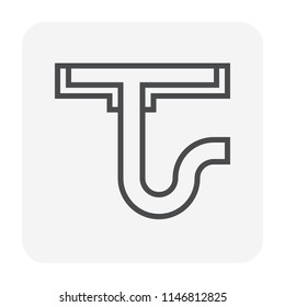Floor drain icon, 64x64 perfect pixel and editable stroke.