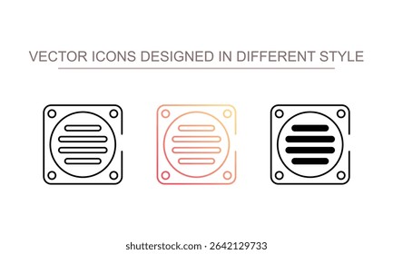 Floor Drain icon design with white background stock illustration