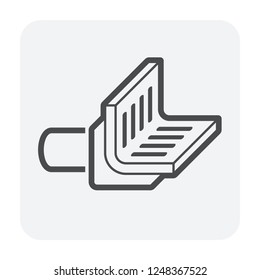 Floor drain icon for drainage system.