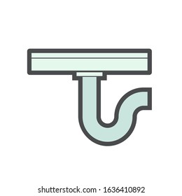 Floor drainage equipment vector icon design.