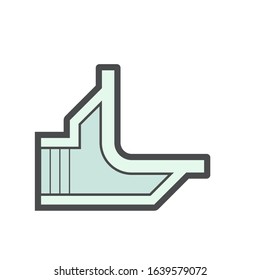 Floor drainage equipment vector icon design.