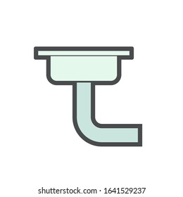 Floor drainage equipment vector icon design.
	