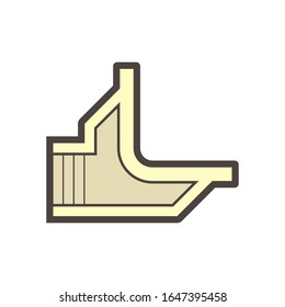 Floor drainage equipment vector icon design.
