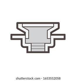 Floor drainage equipment vector icon design.