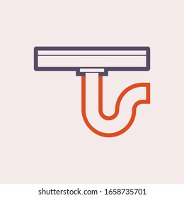 Floor drainage equipment vector icon design.