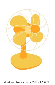 Floor Fan Device Vector Illustration