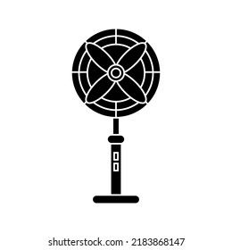 Floor fan icon. Vector isolated on transparent background