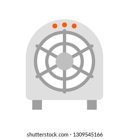 Floor fan vector illustration, Isolated filat design icon