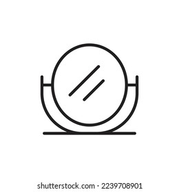 Floor frames mirror icon design. Hallway, bedroom interior design elements. isolated on white background. vector illustration