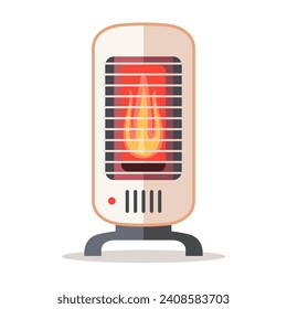 floor heater on a white background. flat vector illustration.