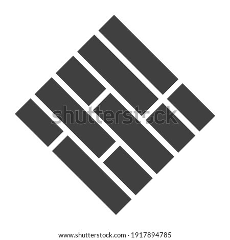 Floor icon paver block logo Concept creative symbol minimalist abstract  vector illustration