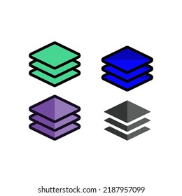 floor icon vector design templates 