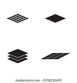 Etage-Icon Vektorgrafik-Logo-Design