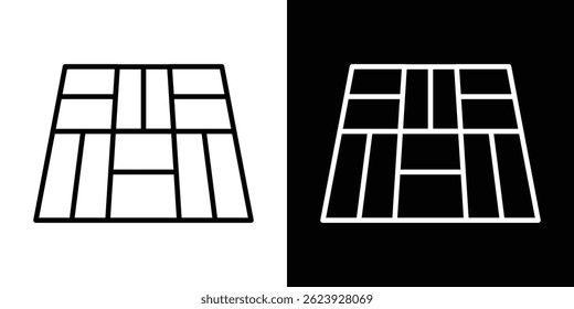 Floor icon vector for web and mobile app. Symbol isolated.