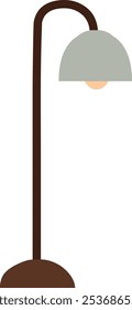 Floor Interior Lamp Vector Illustration