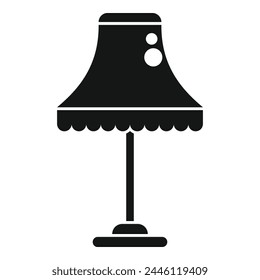 Floor interior room lamp icon simple vector. Torcher decor. Wall stand lampshade