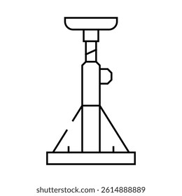 floor jacks line icon vector. floor jacks sign. isolated contour symbol black illustration