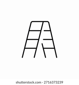 Vector de signo de icono de escalera de piso