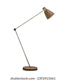 Floor lamp design for floor. Hand drawn vector illustration. Floor light interior
