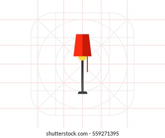 Floor lamp icon