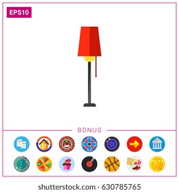 Floor lamp icon