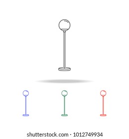 Floor lamp icon. Element of furniture and household multi colored icons for mobile concept and web apps. Thin line icon for website design and mobile app. Premium icon on white background