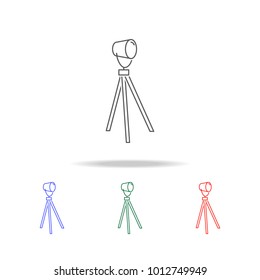 Floor lamp icon. Element of furniture and household multi colored icons for mobile concept and web apps. Thin line icon for website design and mobile app. Premium icon on white background