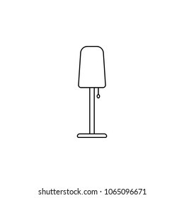 floor lamp icon. Element of furniture for mobile concept and web apps. Thin line  icon for website design and development, app development. Premium icon on white background
