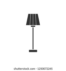 Floor lamp. Icon Flat