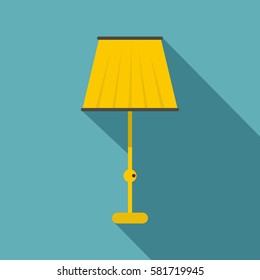 Floor lamp icon. Flat illustration of floor lamp vector icon for web