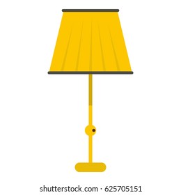 Floor lamp icon flat isolated on white background vector illustration