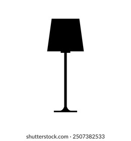 Floor lamp icon illustrated on background