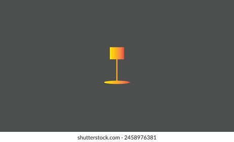 Floor lamp icon. Line, solid,Symbol, logo illustration,Vector illustration of table lamp icon,