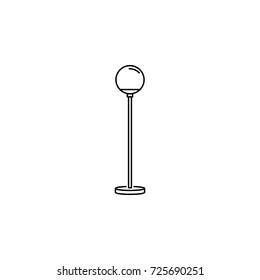 Floor lamp icon on white background