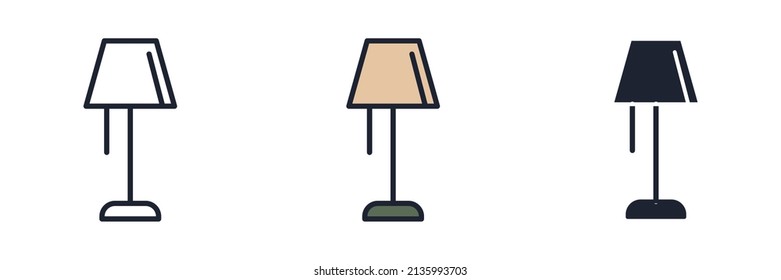 floor lamp icon symbol template for graphic and web design collection logo vector illustration