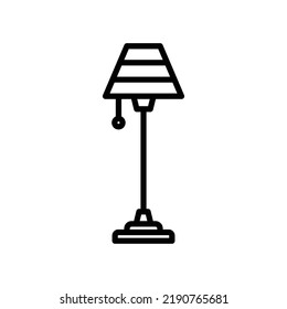 floor lamp icon vector design template simple and clean