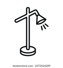 Stehlampe Icon Vektorgrafik Design Vorlagen einfach und modern