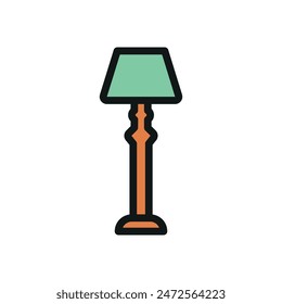 Floor lamp icon vector design templates simple and modern