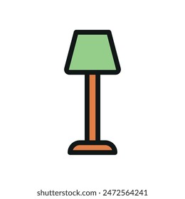 Stehlampe Icon Vektorgrafik Design Vorlagen einfach und modern