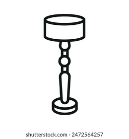 Stehlampe Icon Vektorgrafik Design Vorlagen einfach und modern