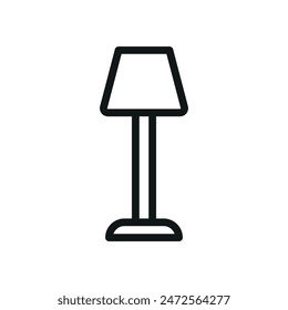 Icono de lámpara de pie Plantillas de diseño de Vector simples y modernas