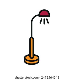 Floor lamp icon vector design templates simple and modern