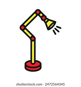Icono de lámpara de pie Plantillas de diseño de Vector simples y modernas